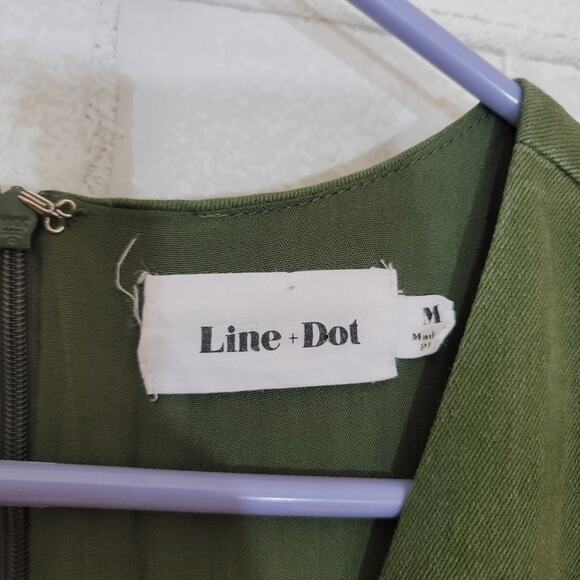 Line & Dot Green Jumpsuit - Picture 6 of 7